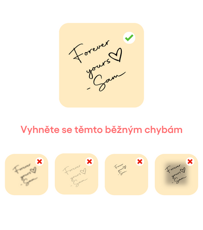 Pro jasný a ostrý výsledek