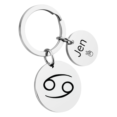 Personalizovaný Přívěsek na Klíče se Znamením...