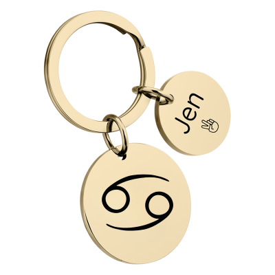 Personalizovaný Přívěsek na Klíče se Znamením...