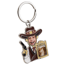 Přívěsek na Klíče s Plakátem Wanted a Personalizovaným Obličejem Přívěsek na Klíče s Plakátem Wanted a Personalizovaným Obličejem